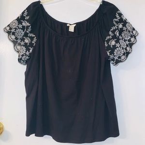 Off-the-shoulder blouse